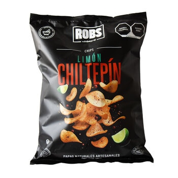 Robs By Rober Grill Papas Artesanales Sabor Limón Chiltepin 480 g