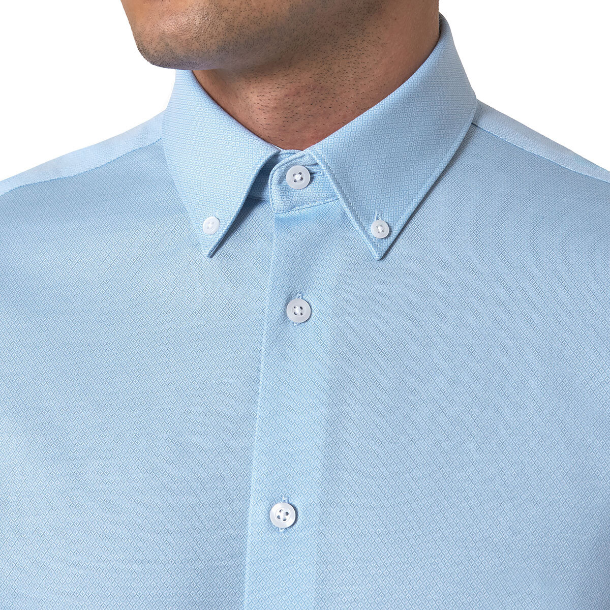 Modern Ambition Camisa para Caballero Azul Chica