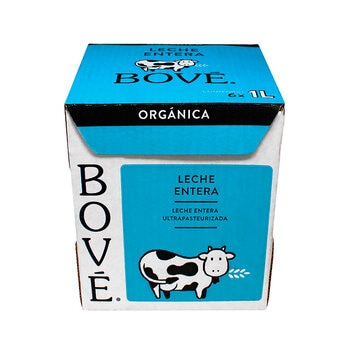 Bové Leche Entera Orgánica 6 pzas de 946 ml