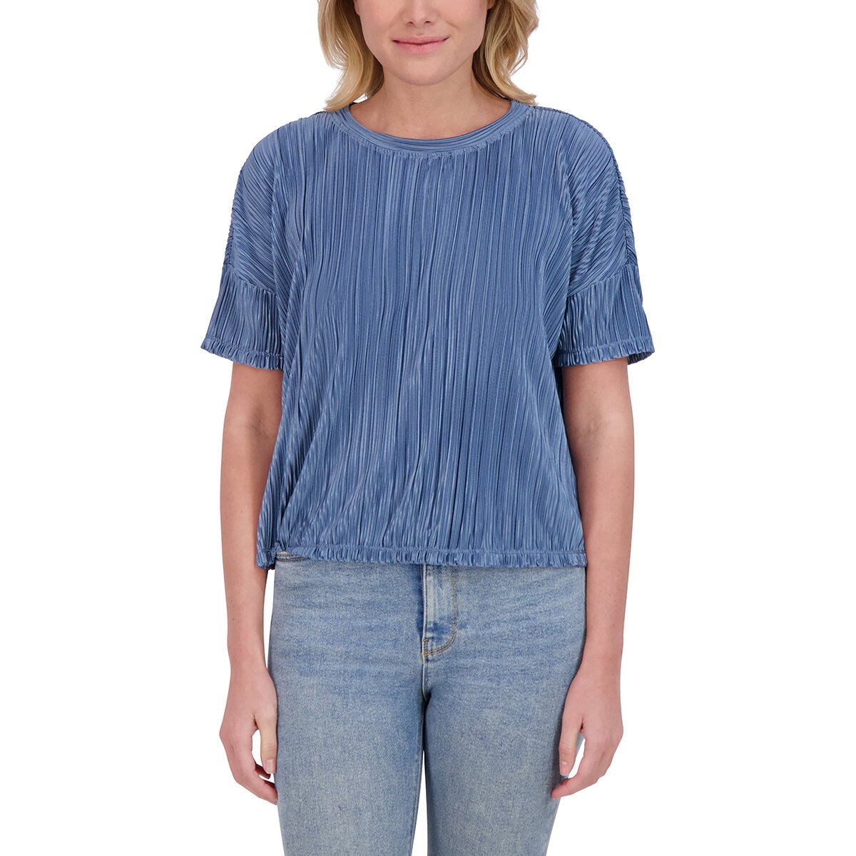 Marc New York Blusa para Dama Azul Chica