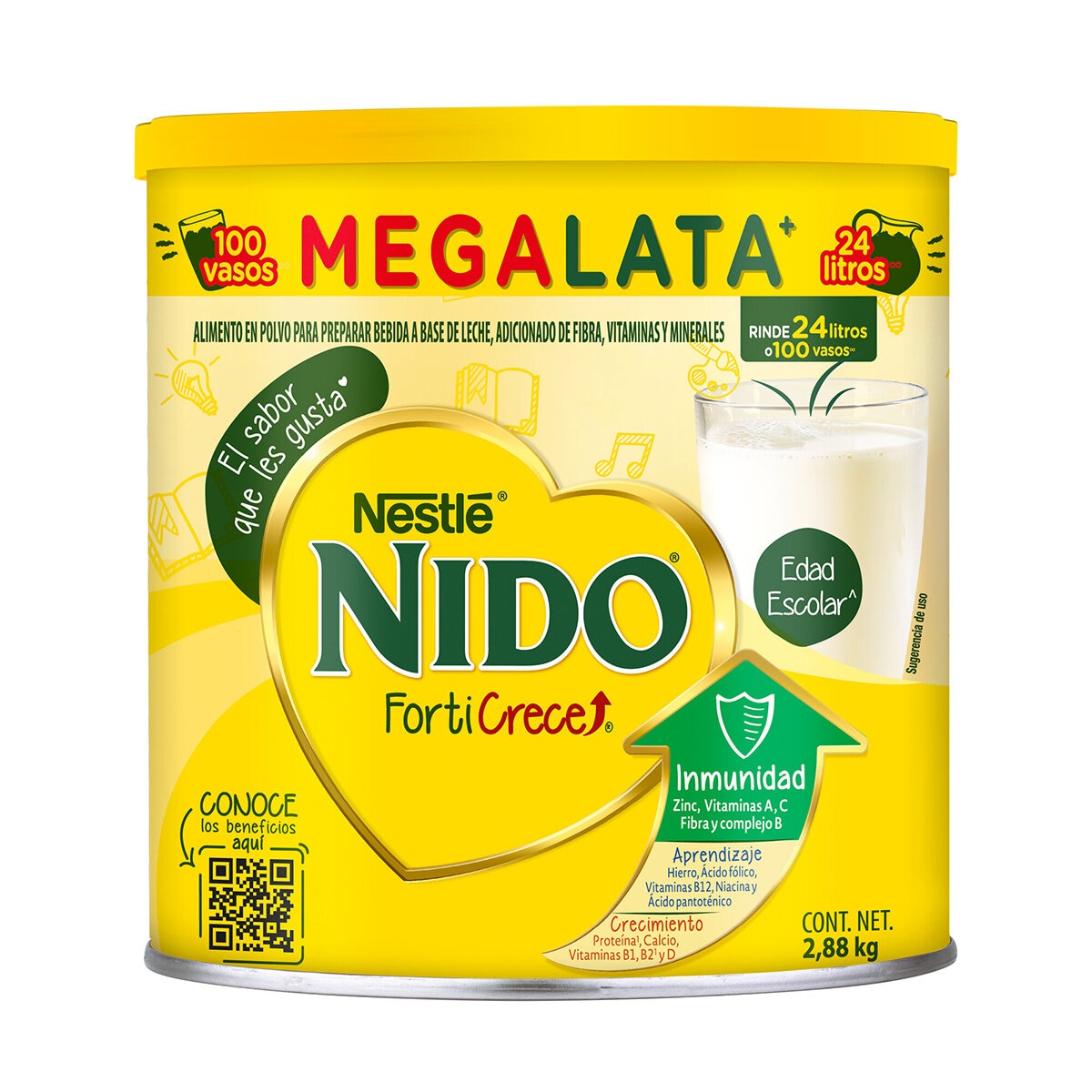 Nido Leche En Polvo Entera Fortificada 2.88 kg