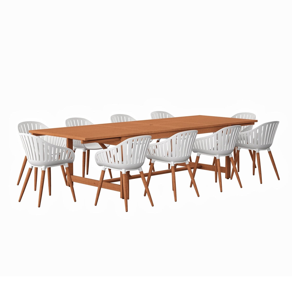 Midtown Concept, Nasseau Comedor Expandible para Exterior de 11 Piezas