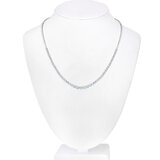 Collar de Diamantes 2.00ctw, Medio Tenis, Oro Blanco 14K Collar de Diamantes 2.00ctw, Medio Tenis, Oro Blanco 14K