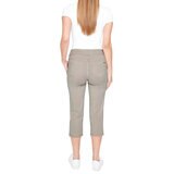 S.C. & CO Pantalones Capri para Dama Gris Extra Grande