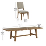 Pike & Main, Graham, Juego de Comedor de 9 Piezas