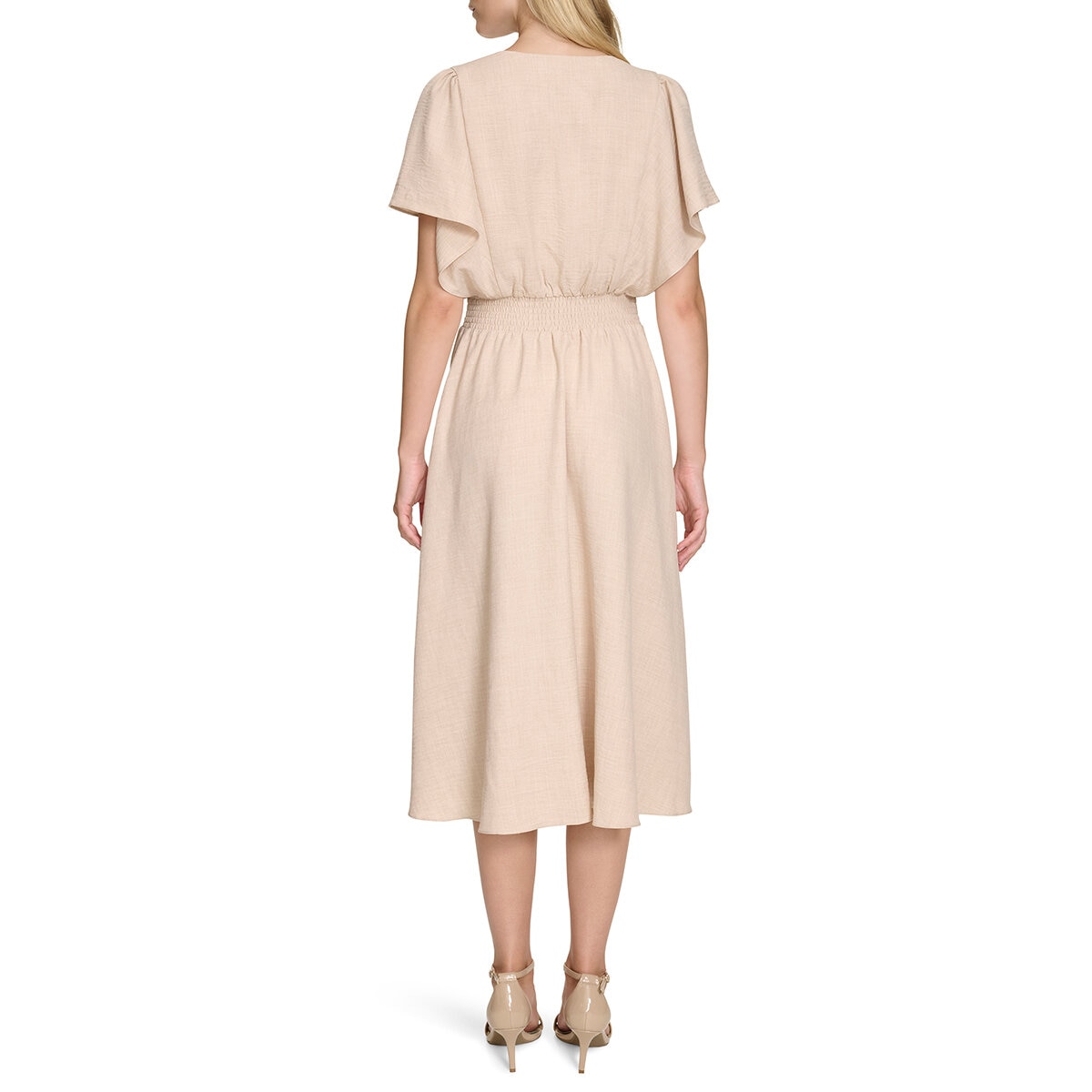 DKNY Vestido para Dama café extra grande