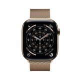 Apple Watch Series 11 (GPS + Celular) 46mm Titanio Oro + Correa Milanese Color Oro - Talla S/M