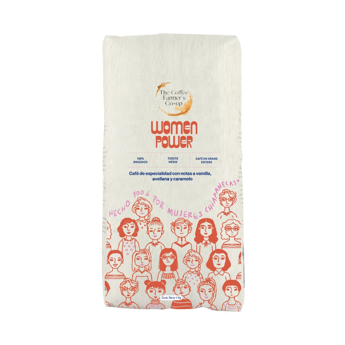 The Coffee Farmer’s Co-op Women Power Café en Grano Entero 100% Orgánico 1 kg