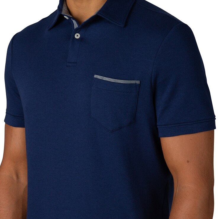 Tahari, Playera Tipo Polo para Caballero, Azul, Extra Grande, Costco