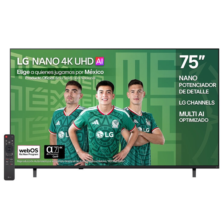 LG Pantalla 75" Nano UHD 4K Smart TV LG Pantalla 75" Nano UHD 4K Smart TV