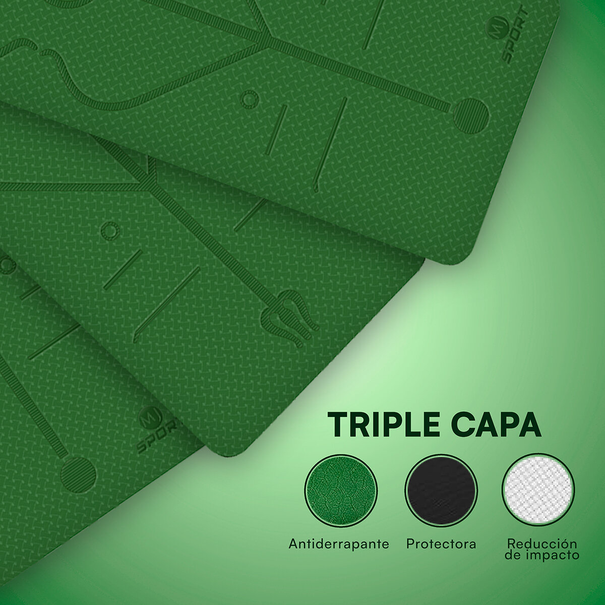 Mist Jewel Tapete para Yoga Verde Mist Jewel Tapete para Yoga Verde