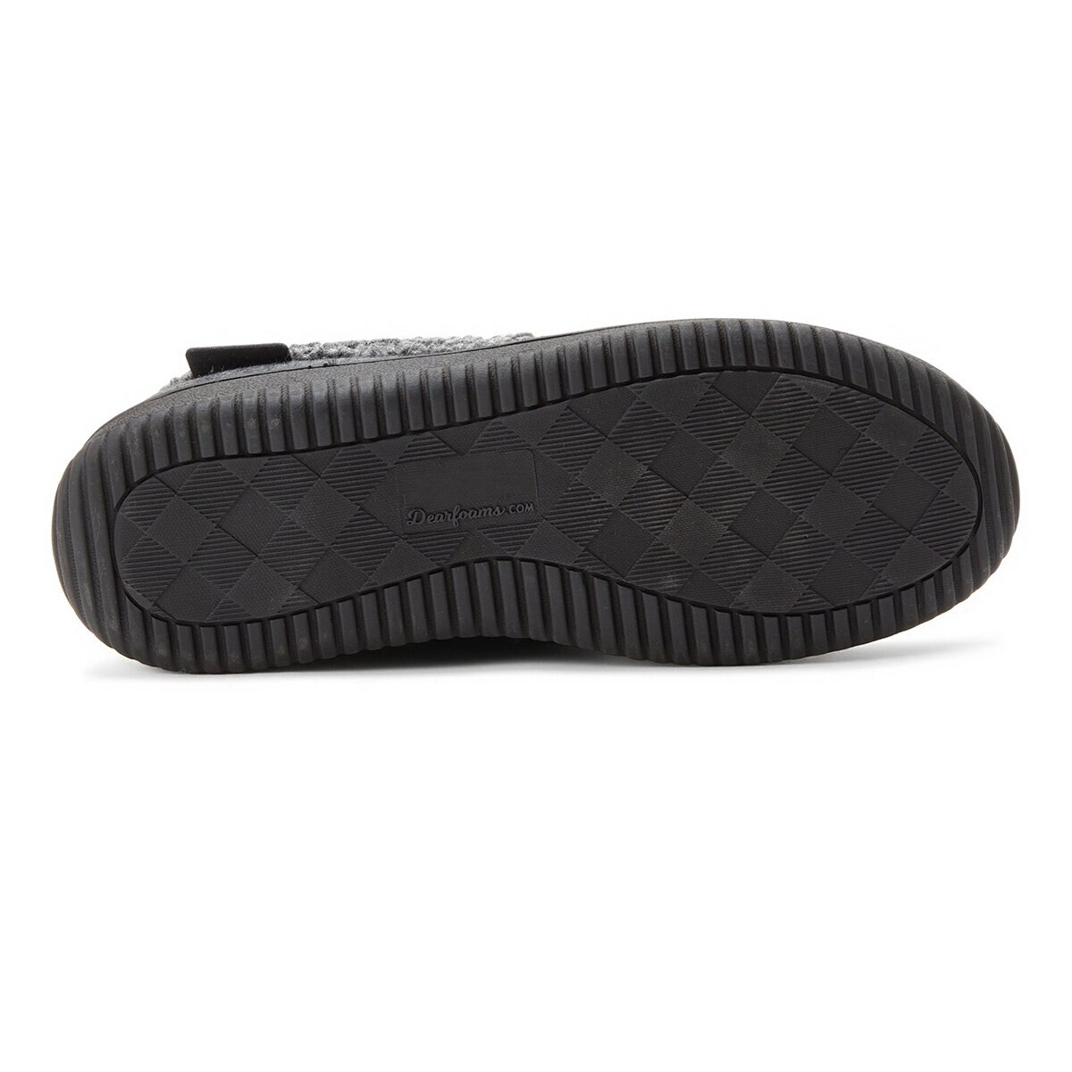 Dearfoams Pantuflas para Caballero Negro Grande
