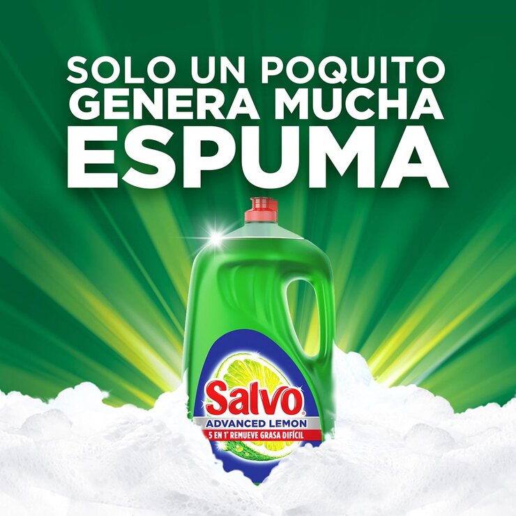 Salvo Advanced Lemon Detergente Líquido para Trastes 2.6 l