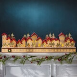 Villa Festiva de Madera Calendario de Adviento