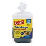 Glad Contenedor Para Almacenar Alimentos 50 pzs