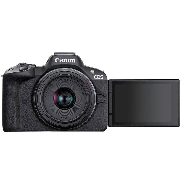 Canon, Cámara EOS R50 RF-S 18-45mm F4.5-6.3 IS STM + RF-S 55-210mm F5-7.1 IS STM