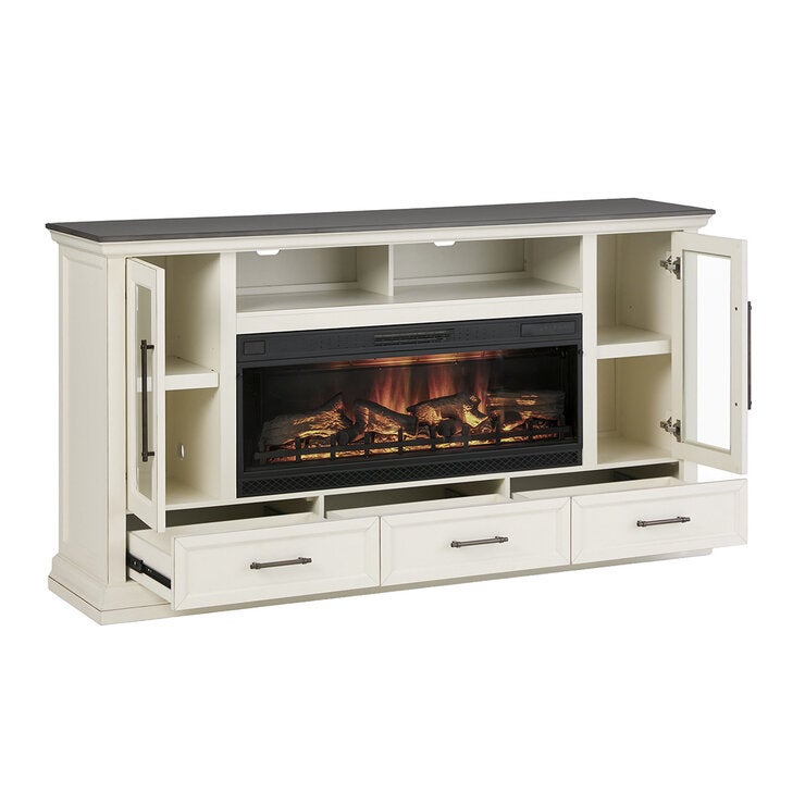 Tresanti, Consola de TV con Chimenea Eléctrica Tresanti, Consola de TV con Chimenea Eléctrica