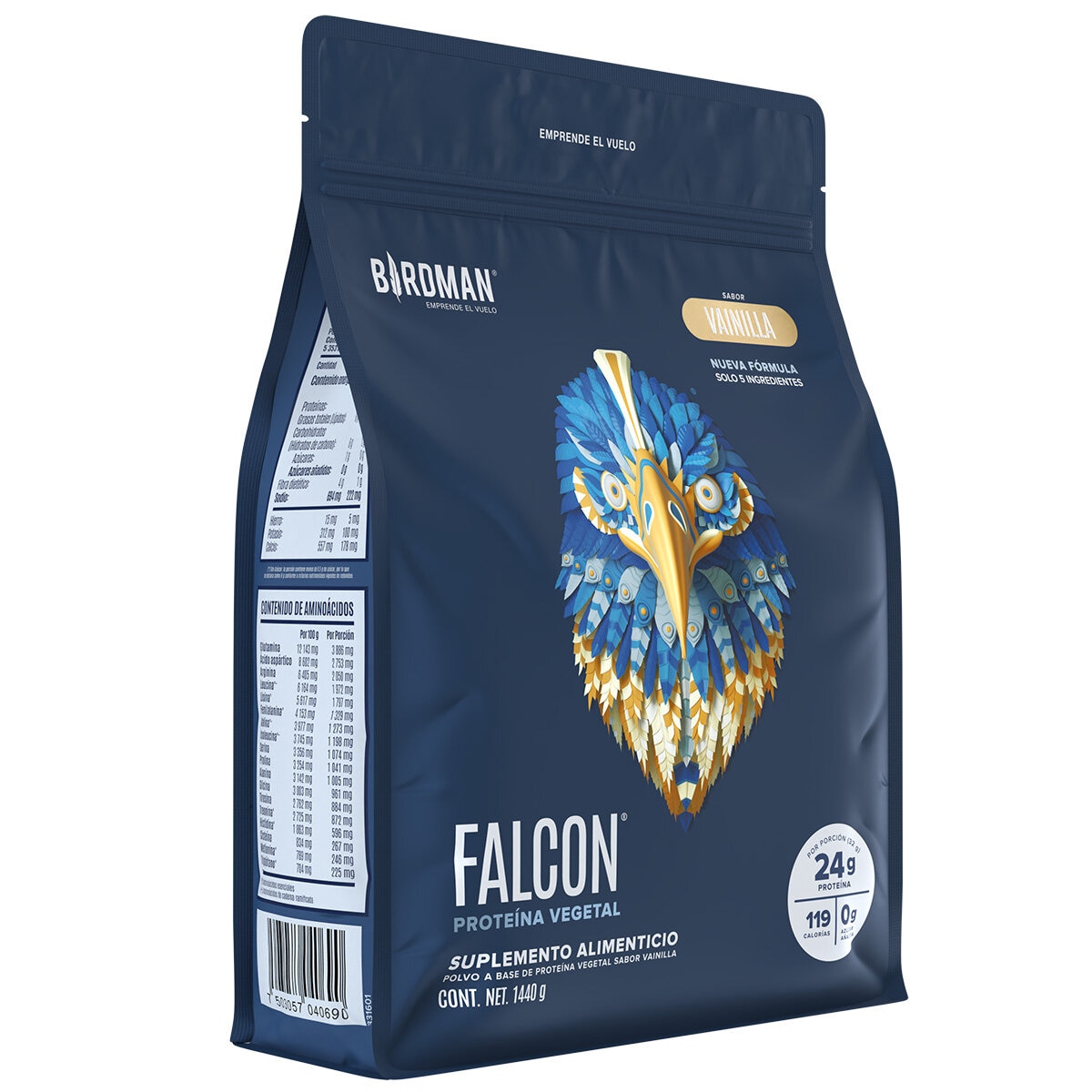 Birdman Falcon Proteína Vegetal Sabor Vainilla 1.440 kg Birdman Falcon Proteína Vegetal Sabor Vainilla 1.440 kg