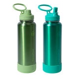Thermoflask Botellas de Acero Inoxidable con Aislamiento al Vacio de Doble Pared 1.2L Verde/Azul