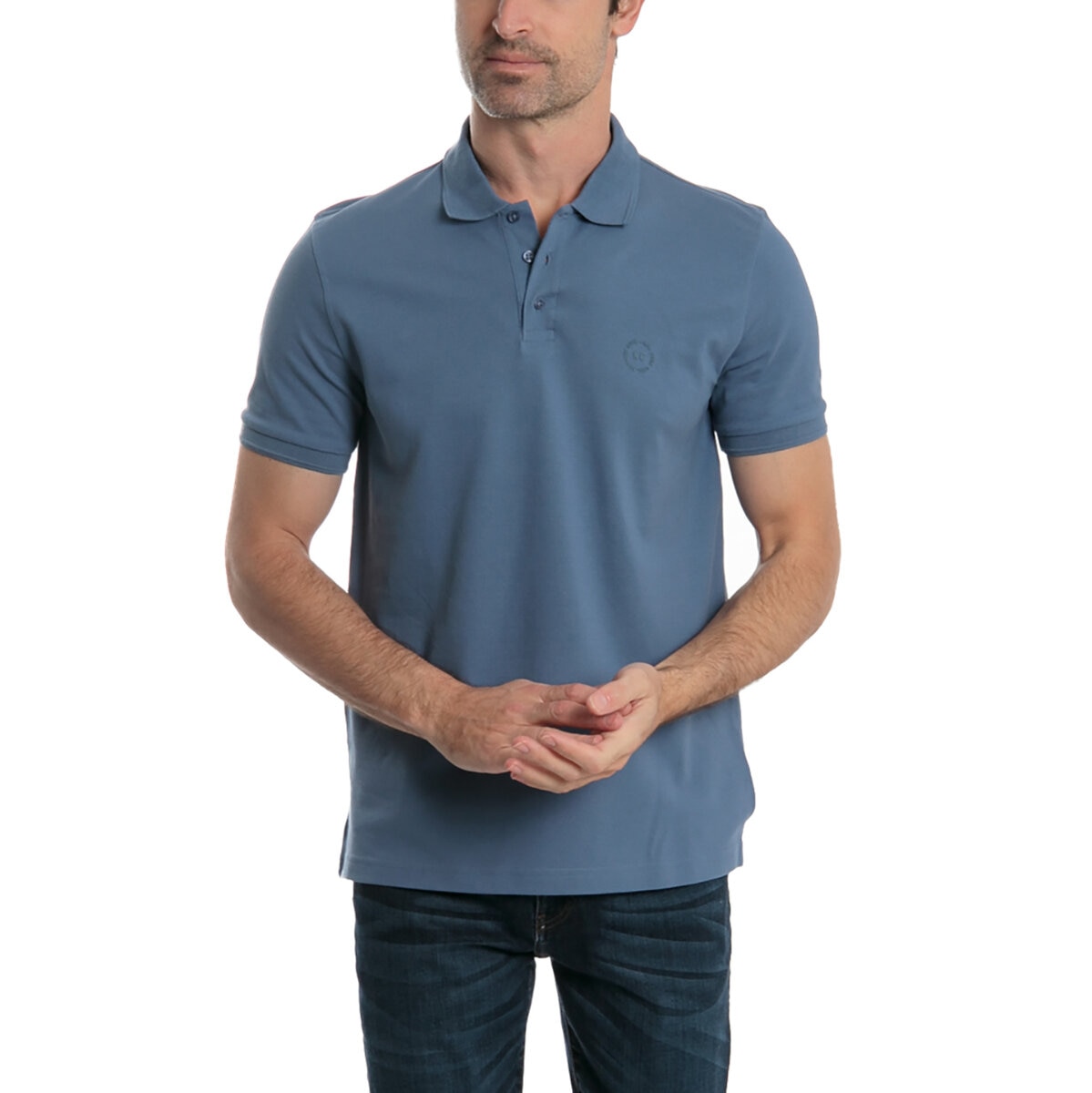 Kenneth Cole Polo para Caballero Azul Mediana