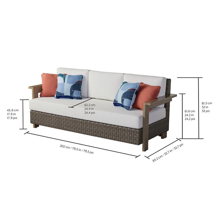 Agio, Juniper Sala con Fogatero para Patio de 5 Piezas