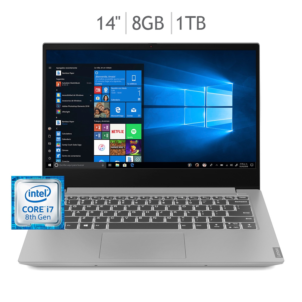 Lenovo Laptop S340 COREI7 8GB 1TB Costco México