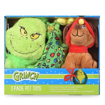Fetch For Pets Grinch Juguetes para Mascotas 3 pzas 