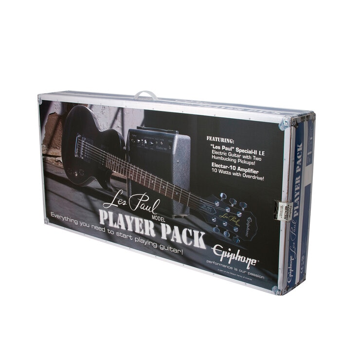 Epiphone, Paquete Guitarra Eléctrica Les Paul Edición Ebony