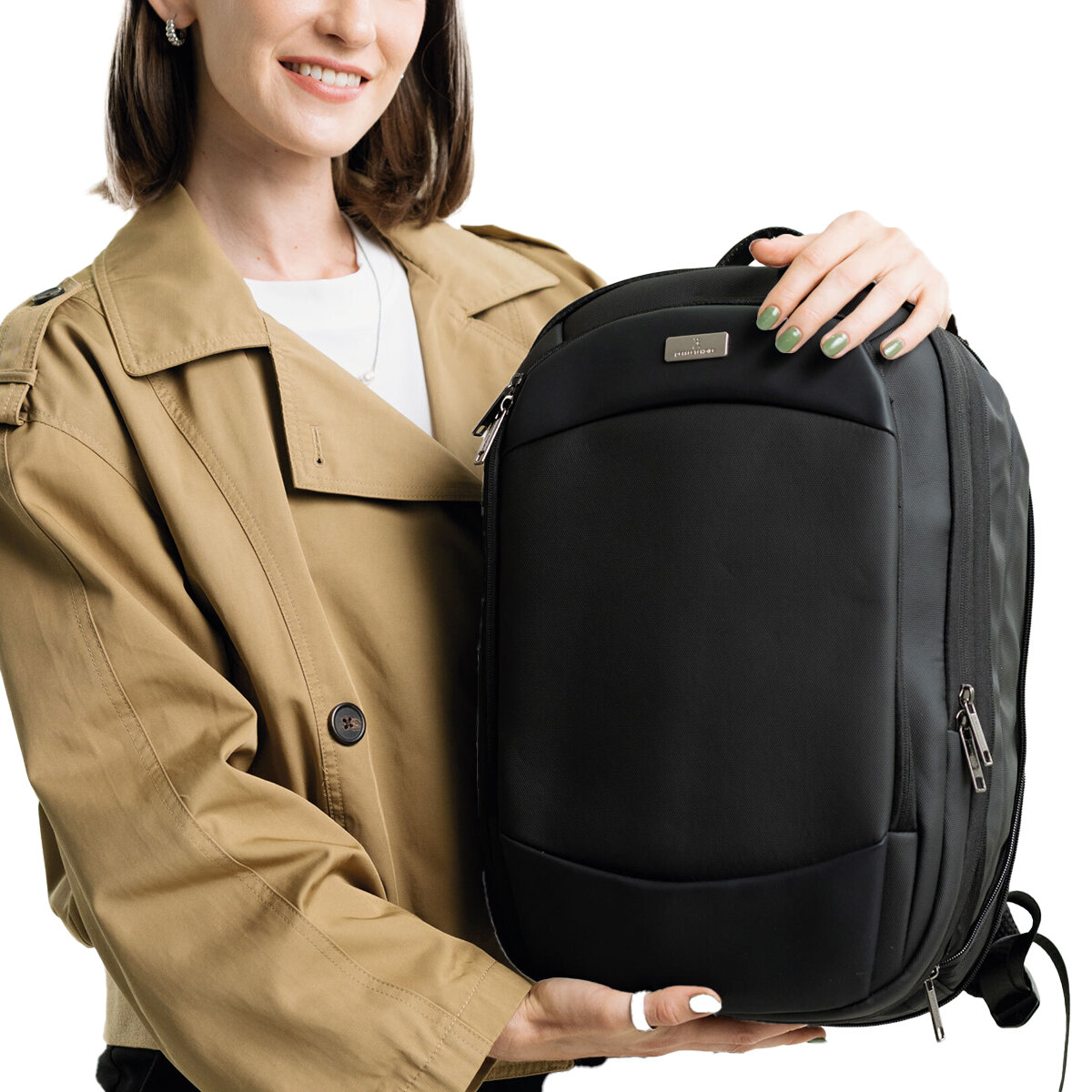 Perfect Choice Mochila para Laptop Expandible Obsidia Negro