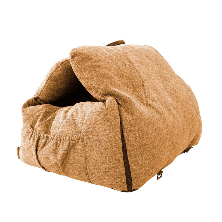 IPET Asiento de Viaje para Mascota con Protección de Teflón, Color Café