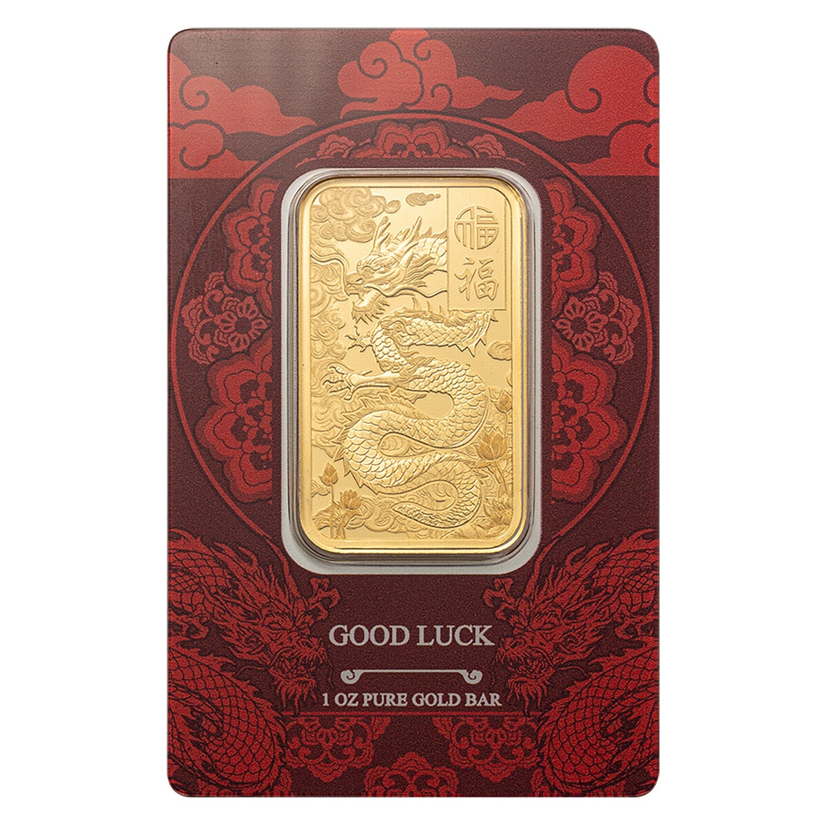 Lingote de Oro 1 oz PAMP, Dragón Buena Suerte