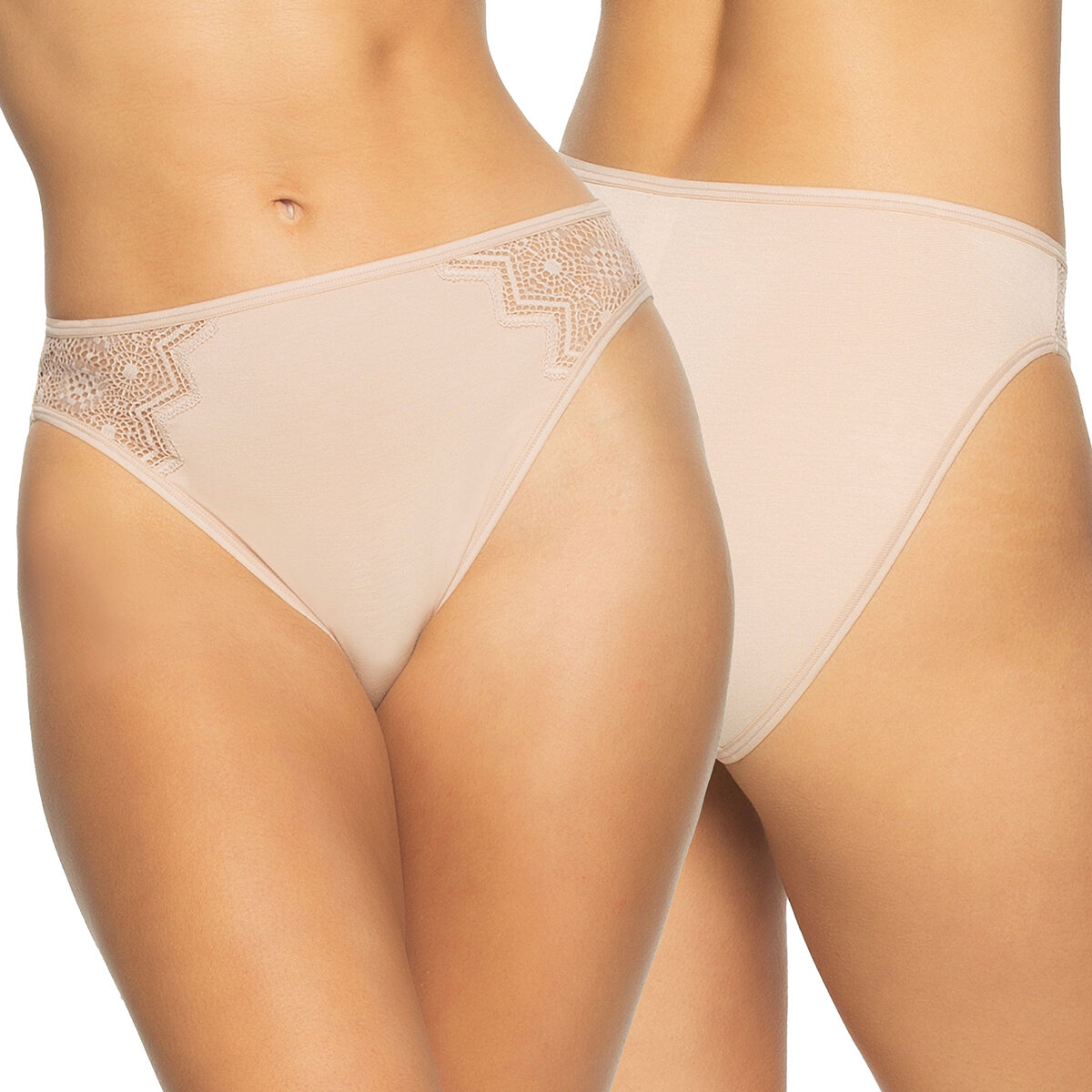 Black Bow Ropa interior para Dama 5 piezas extra grande café