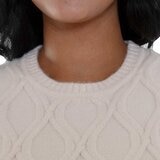 Mario Serrani Italy Chaleco de punto para Dama Blanco Chica