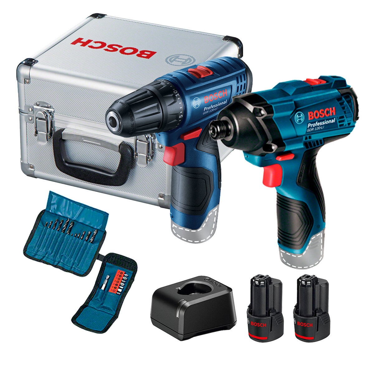 Bosch, Combo Atornillador + Llave de impacto 12V