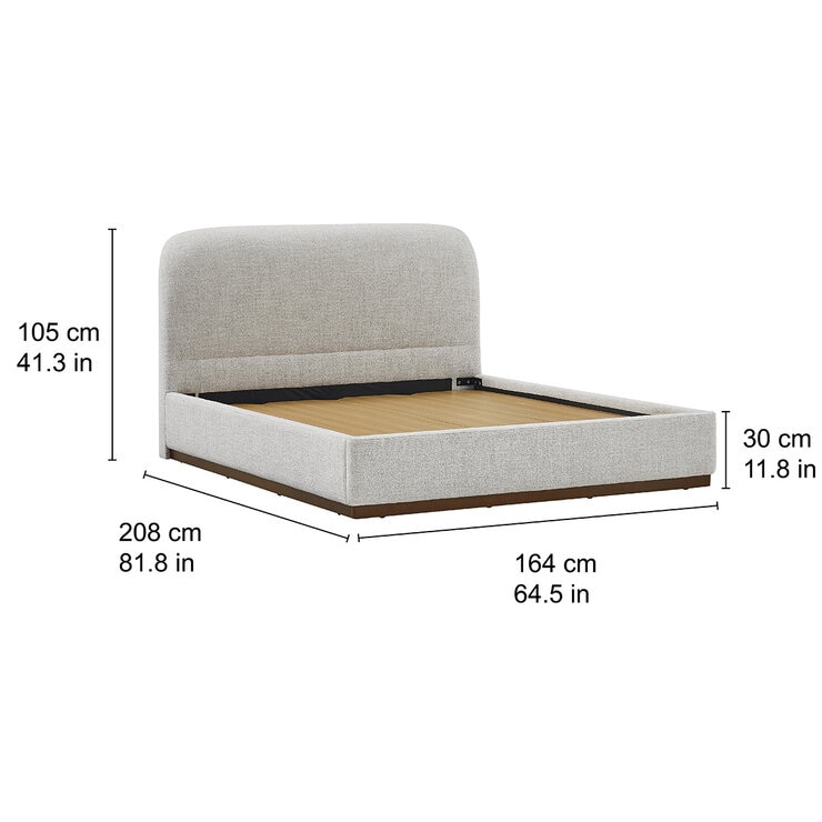 Aiden & Ivy, Cama Queen Tapizada Aiden & Ivy, Cama Queen Tapizada