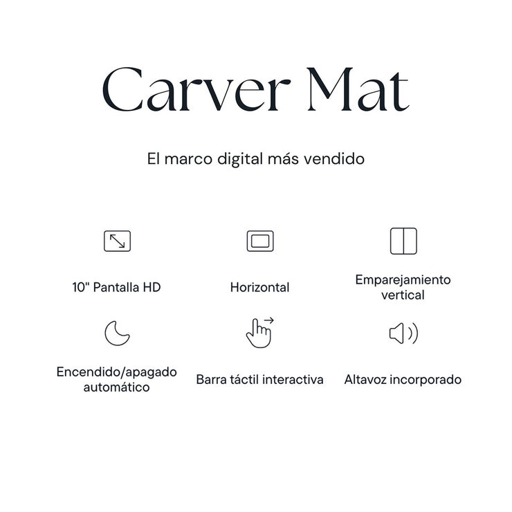 Aura Frame Carver Mat Marco Inteligente de 10.1"