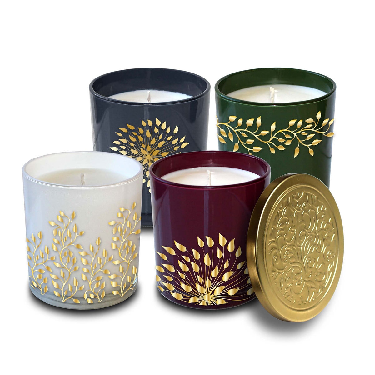 Juego de veladoras aromáticas, Bellevue Luxury, 4 piezas Costco México