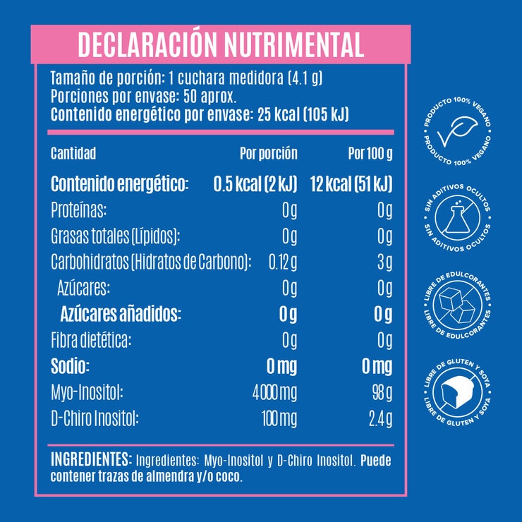 Birdman Myo&D-Chiro Inositol en Polvo 205 gr