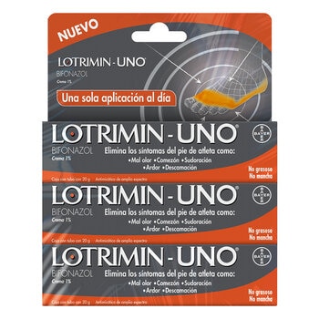 Lotrimin Uno Crema 1% 3 Tubos de 20g