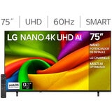 LG Pantalla 75" Nano UHD 4K Smart TV LG Pantalla 75" Nano UHD 4K Smart TV