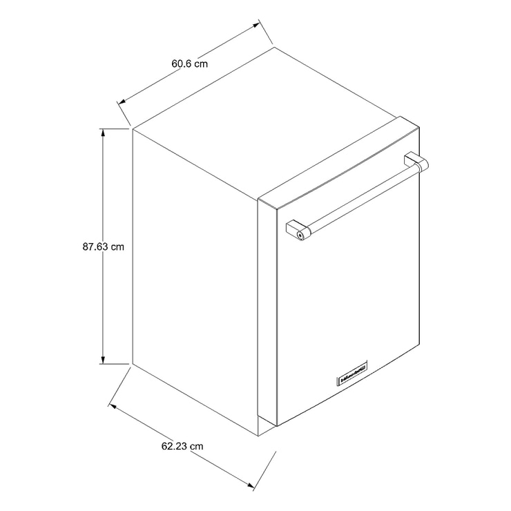 KitchenAid Lavavajillas 60cm empotrable 13 servicios