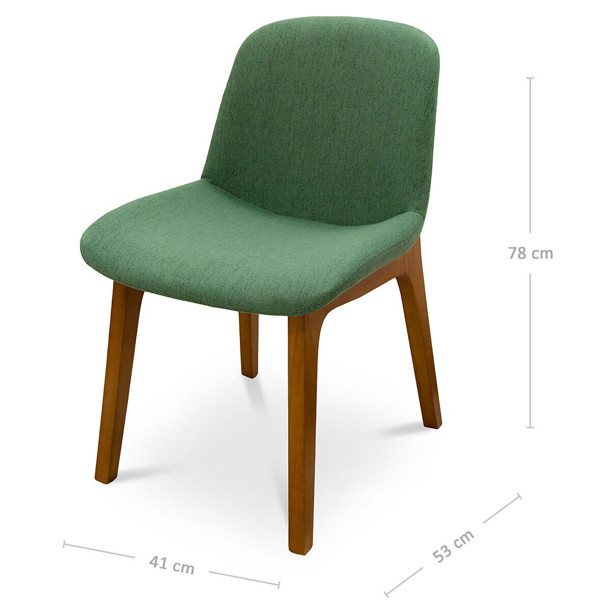 Tamarindo, Ovak, Juego de 2 Sillas de Tela Verde Tamarindo, Ovak, Juego de 2 Sillas de Tela Verde
