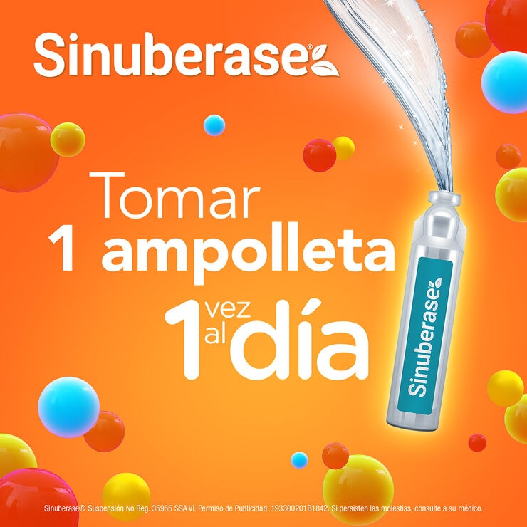 Sinuberase Colitis 4 Billones de Probióticos 20 Ampolletas