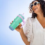 Reduce 2 Vasos Aislados al Vacío de 710 mL, Rosa y Verde Menta Reduce 2 Vasos Aislados al Vacío de 710 mL, Rosa y Verde Menta