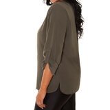 Mario Serrani Italy Blusa para Dama Verde Grande