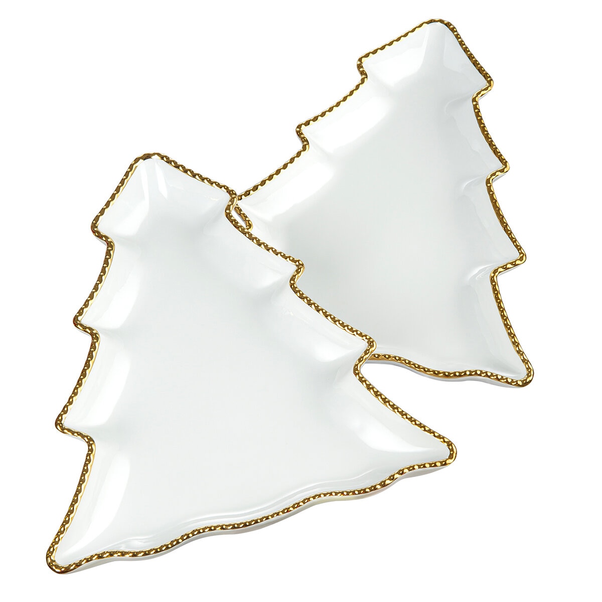 Signature Housewares Incorporated 2 Platos Navideños Para Servir