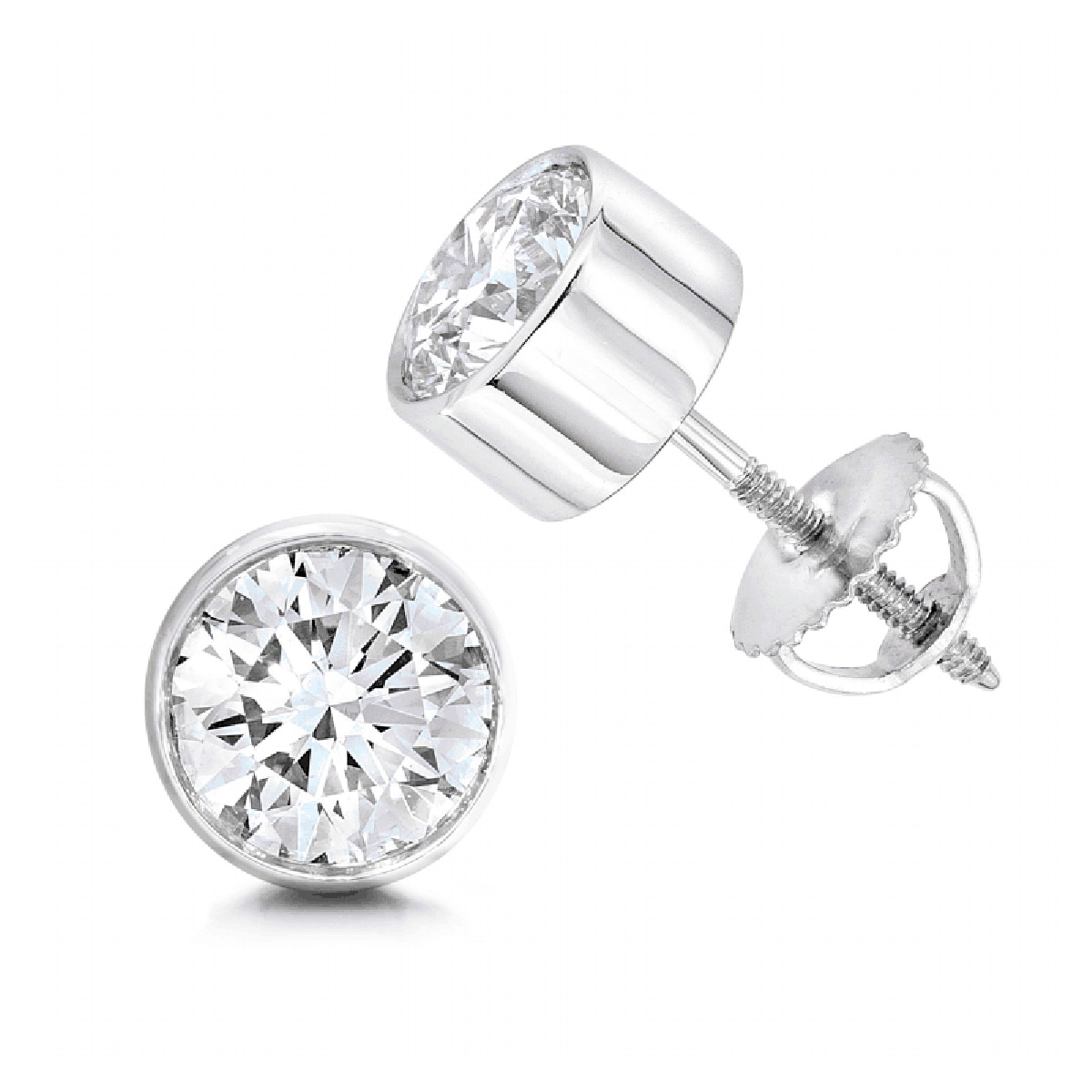 RD DIA 2.00CTW PLATINUM EARRINGS (E | Costco Mé...