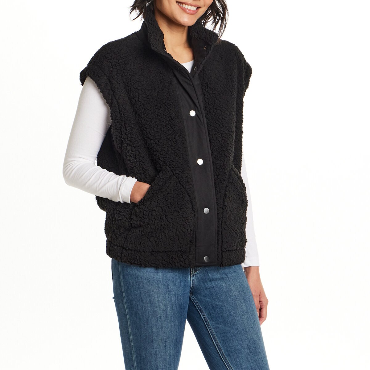 Weatherproof Chaleco para Dama Negro Grande