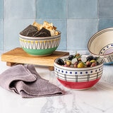 Over & Back 6 Platos Hondos de Cerámica