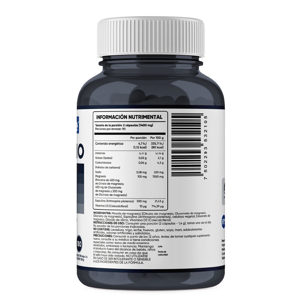 Multiblue Magnesio 180 Cápsulas Multiblue Magnesio 180 Cápsulas